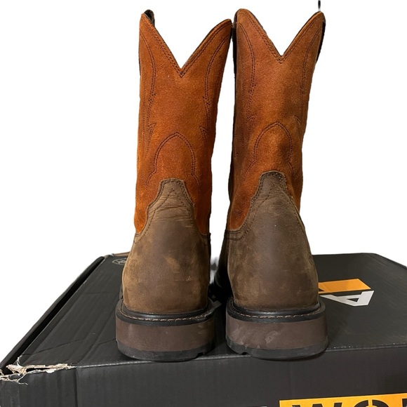 Ariat Men’s Groundbreaker Steel Toe Brown/ Ember Electrical Hazard Size 13 Wide - Picture 3 of 9